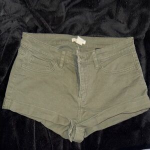 Women's Olive Green Shorts